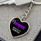 BF Heart Keychain (Purple)