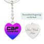 CBF Heart Keychain (Gradient)