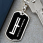 BF Dog Tag Keychain