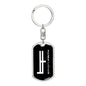 BF Dog Tag Keychain