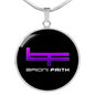 BF Circle Pendant (Purple)