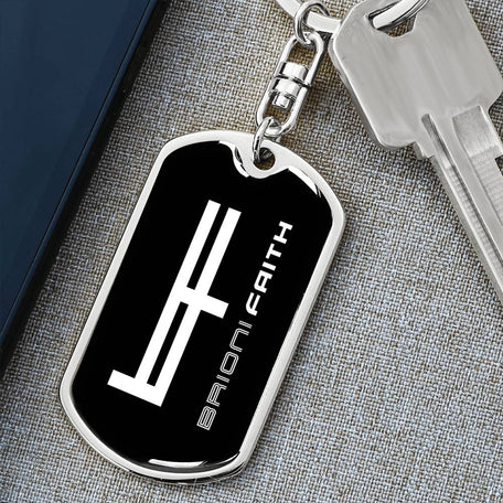 BF Dog Tag Keychain