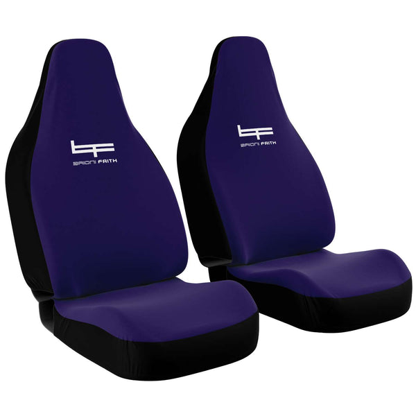 Load image into Gallery viewer, BF Black/Purple Car Seat Covers
